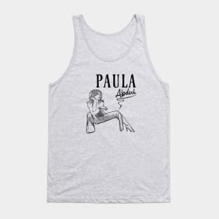 Paula Abdul // 80s Music // Black retro Tank Top